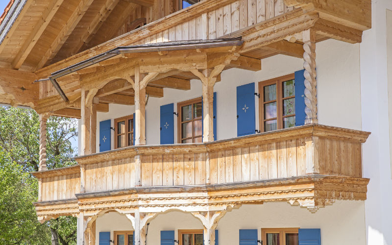 Balkon besonders verziert